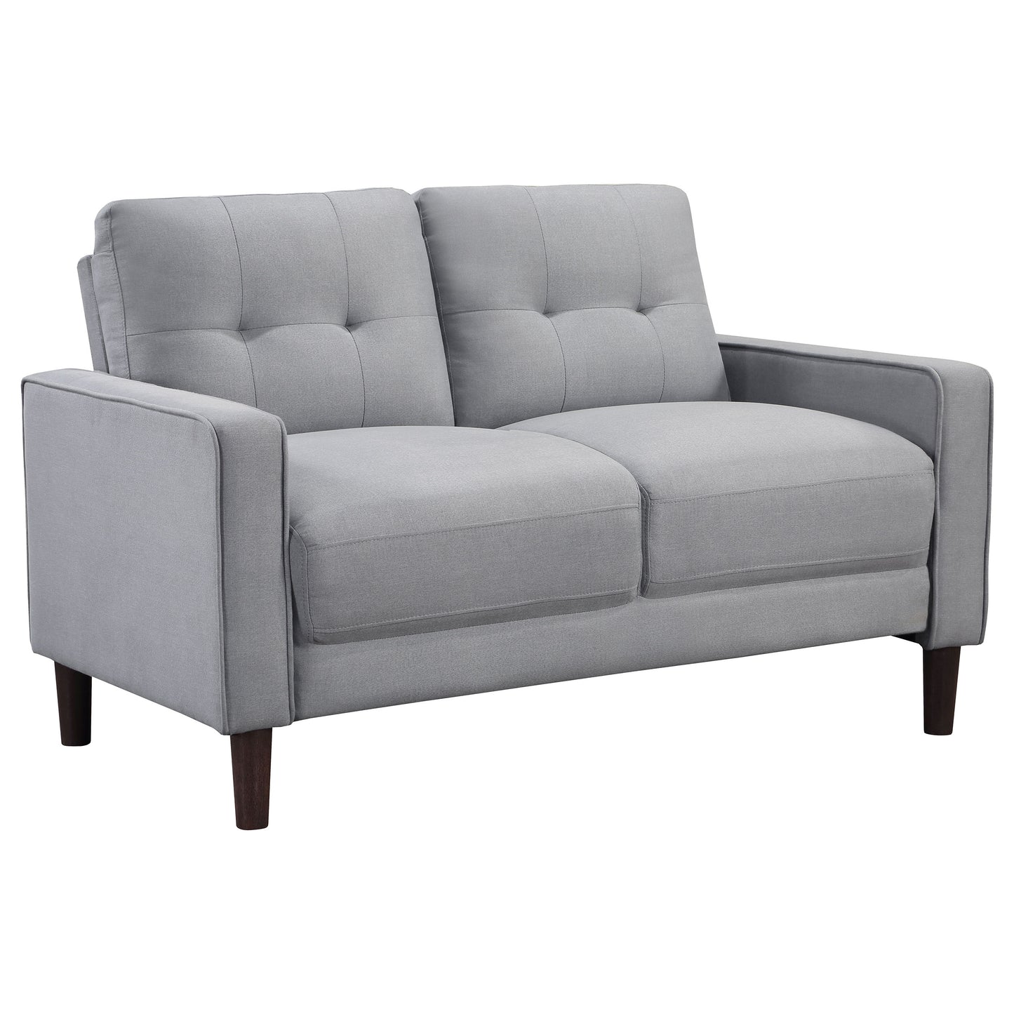 Bowen Upholstered Track Arm Tufted Sofa Grey