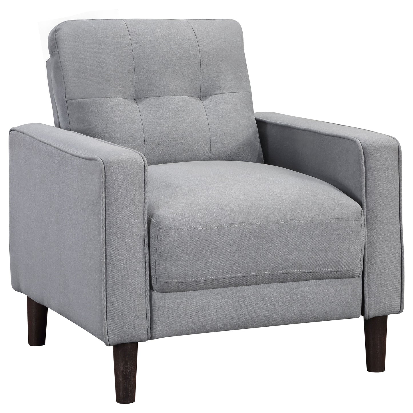 Bowen Upholstered Track Arm Tufted Sofa Grey