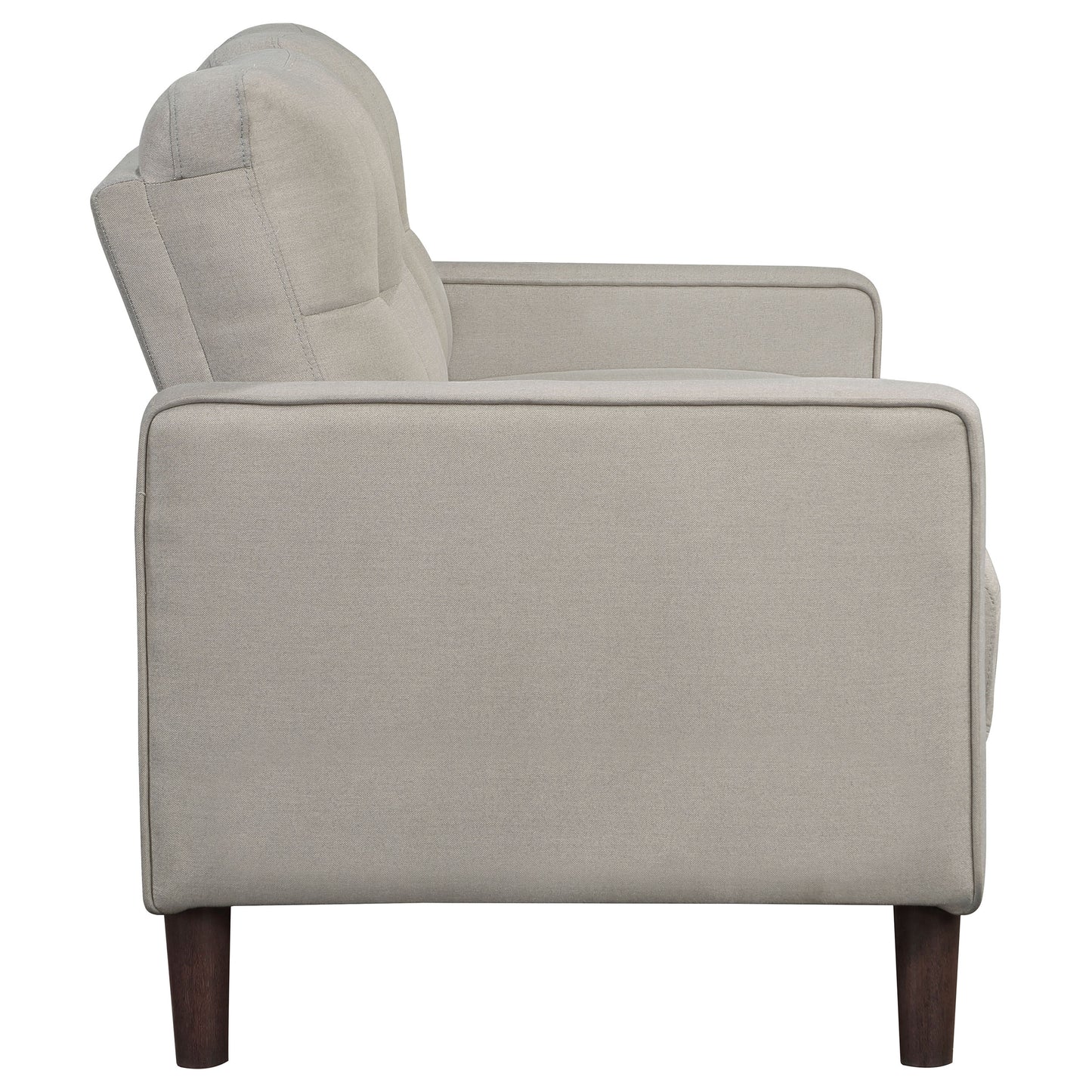 Bowen Upholstered Track Arm Tufted Sofa Beige