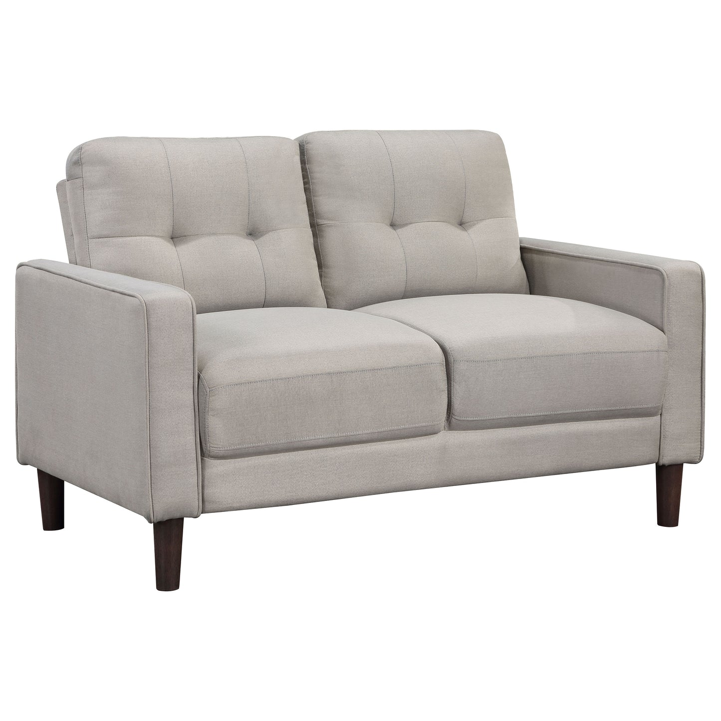 Bowen Upholstered Track Arm Tufted Sofa Beige