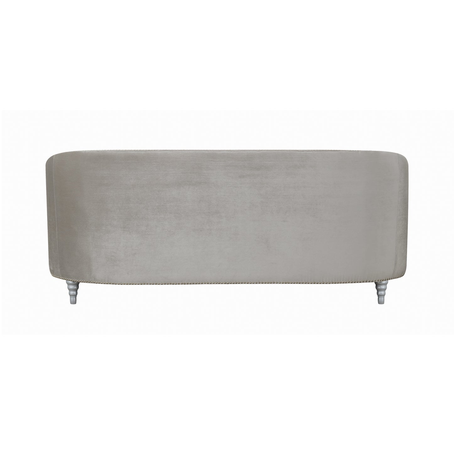 Avonlea Upholstered Sloped Arm Sofa Grey Velvet