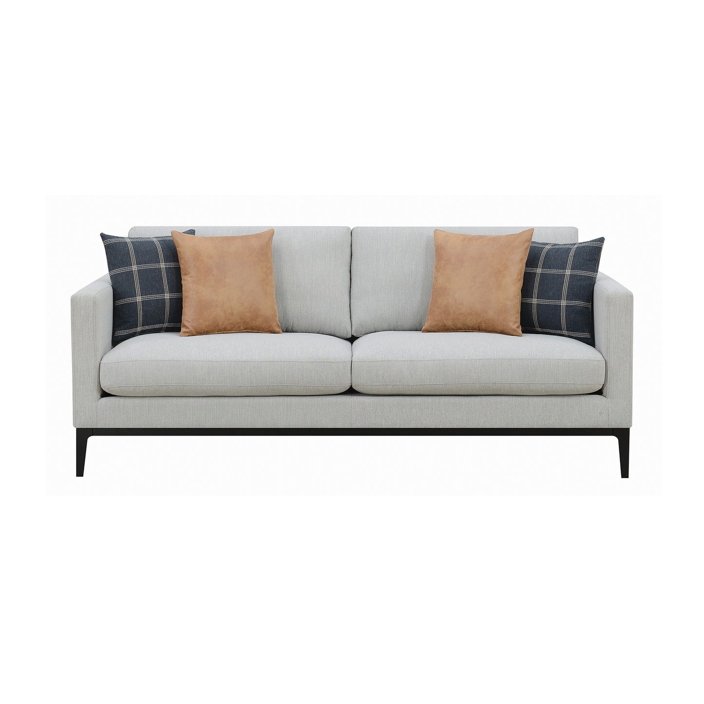 Apperson Upholstered Track Arm Sofa Light Grey