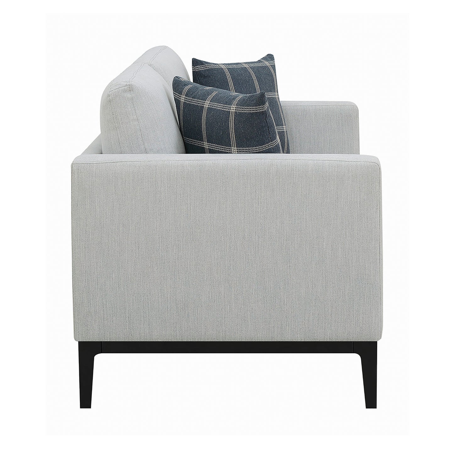 Apperson Upholstered Track Arm Loveseat Light Grey