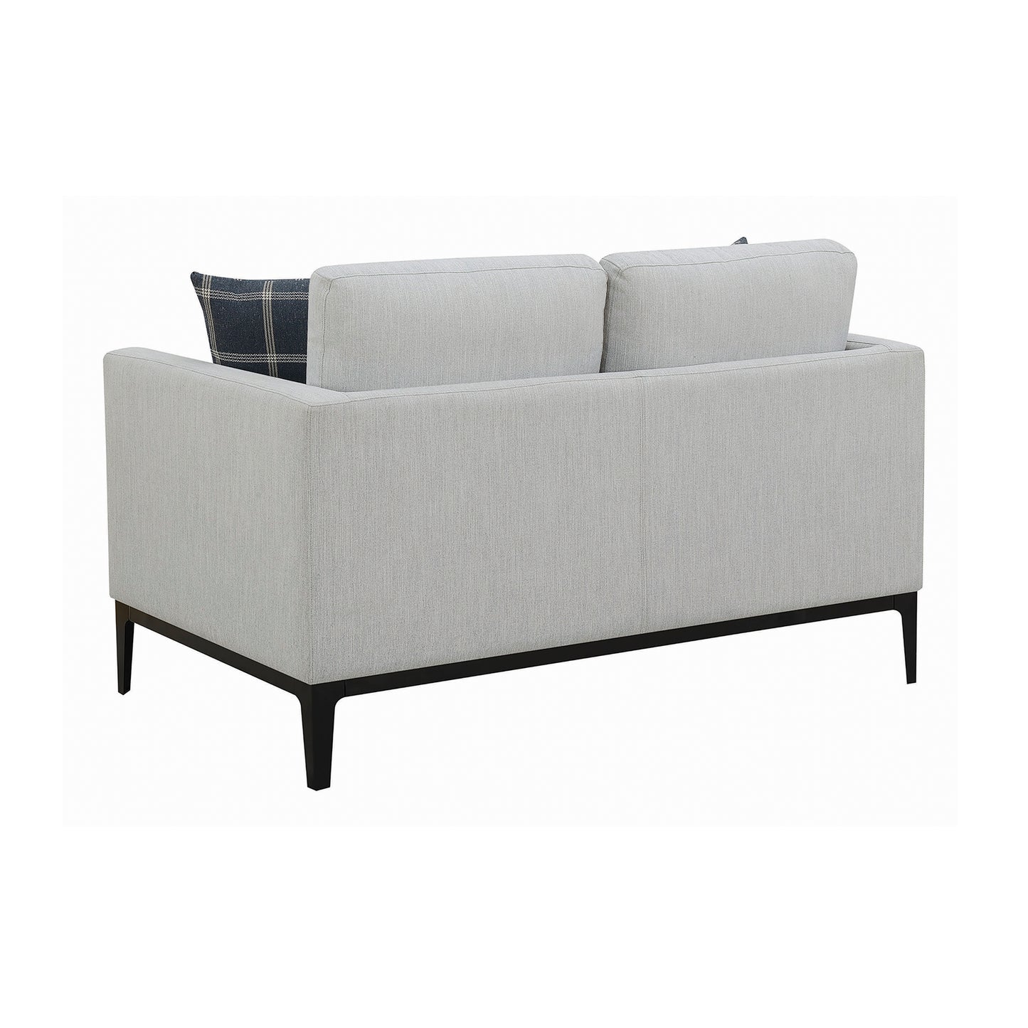 Apperson Upholstered Track Arm Loveseat Light Grey