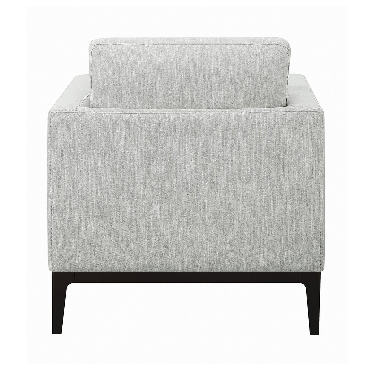 Apperson Upholstered Track Arm Accent Chair Light Grey