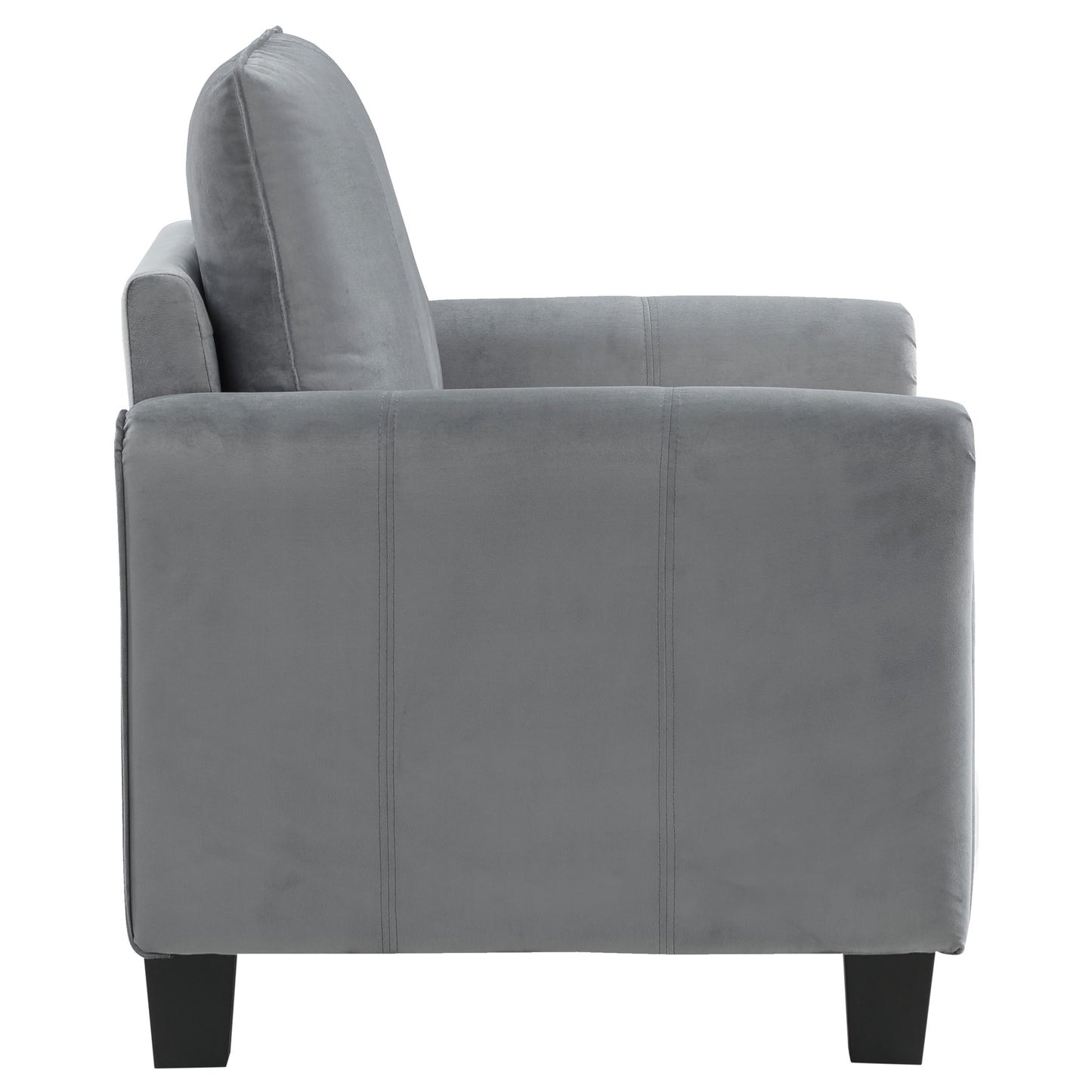 Davis  Upholstered Rolled Arm Sofa Grey