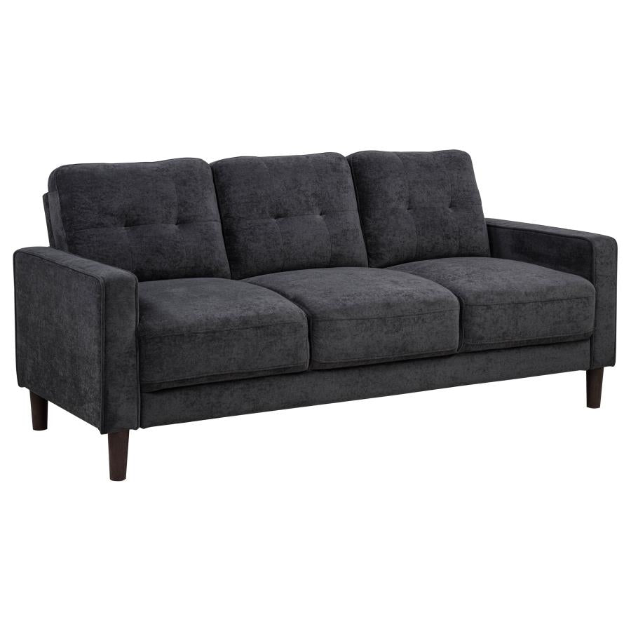 Bowen Ii 3-Piece Upholstered Track Arm Sofa Set Steel Grey