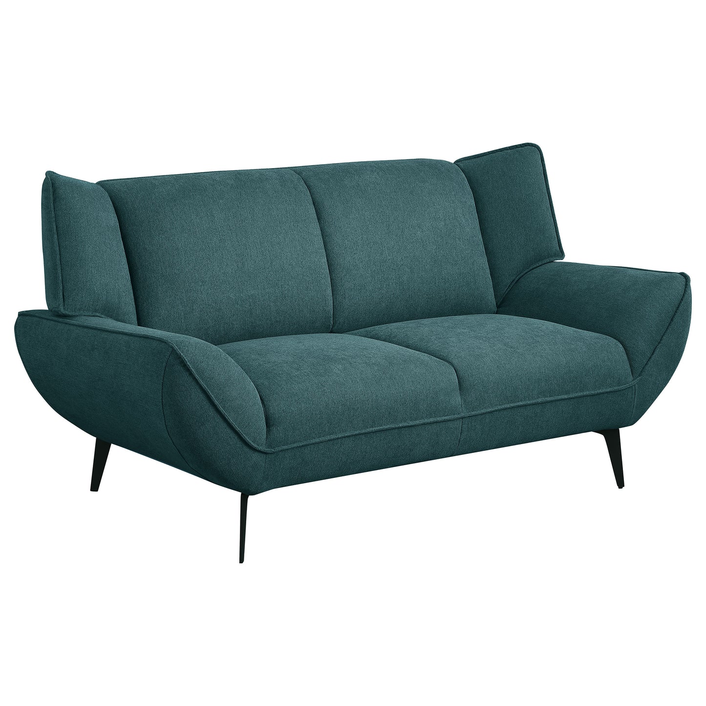 Acton Upholstered Flared Arm Sofa Teal Blue