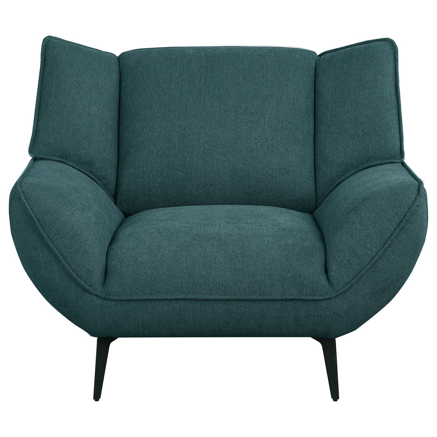 Acton Upholstered Flared Arm Sofa Teal Blue