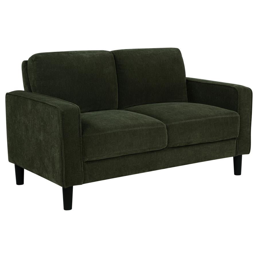 Ruth 3-Piece Fabric Upholstered Track Arm Sofa Matcha Green
