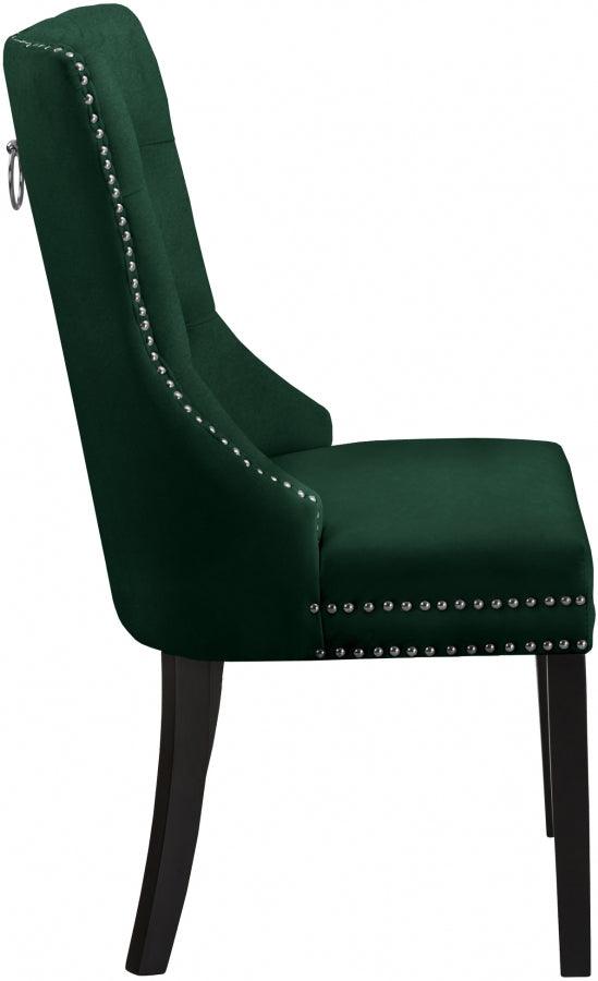 Meridian Furniture - Nikki Dining Chair In Green (Set Of 2) - 740Green-C - ATL FURNITURE