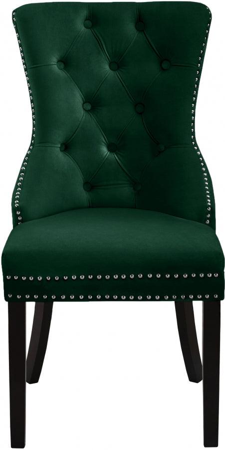 Meridian Furniture - Nikki Dining Chair In Green (Set Of 2) - 740Green-C - ATL FURNITURE