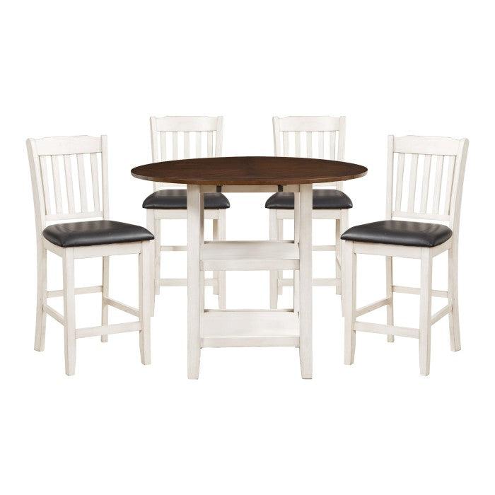 Homelegance - Kiwi 5 Piece Counter Height Table Set - 5162Ww-36-5Set - ATL FURNITURE