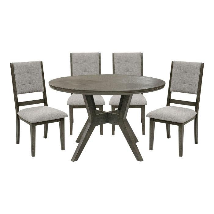 Homelegance - Nisky 5 Piece Dining Table Set - 5165Gy-48-5Set - ATL FURNITURE