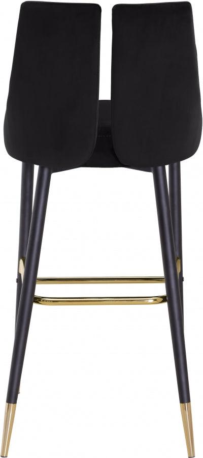 Meridian Furniture - Sleek Bar Stool Set Of 2 In Black - 960Black-C - ATL FURNITURE