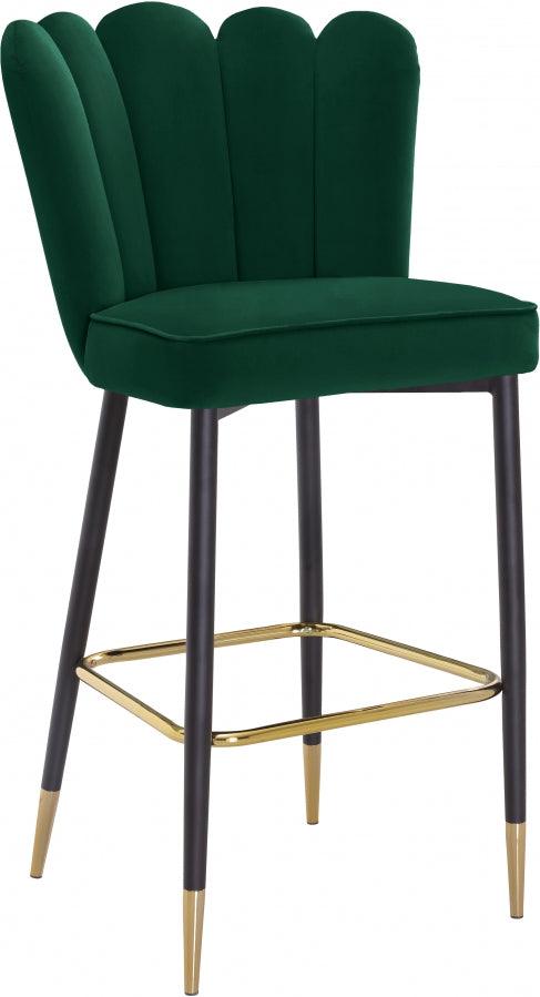 Meridian Furniture - Lily Bar Stool Set Of 2 In Green - 961Green-C - ATL FURNITURE