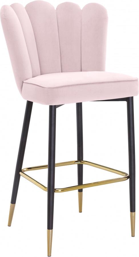 Meridian Furniture - Lily Bar Stool Set Of 2 In Pink - 961Pink-C - ATL FURNITURE