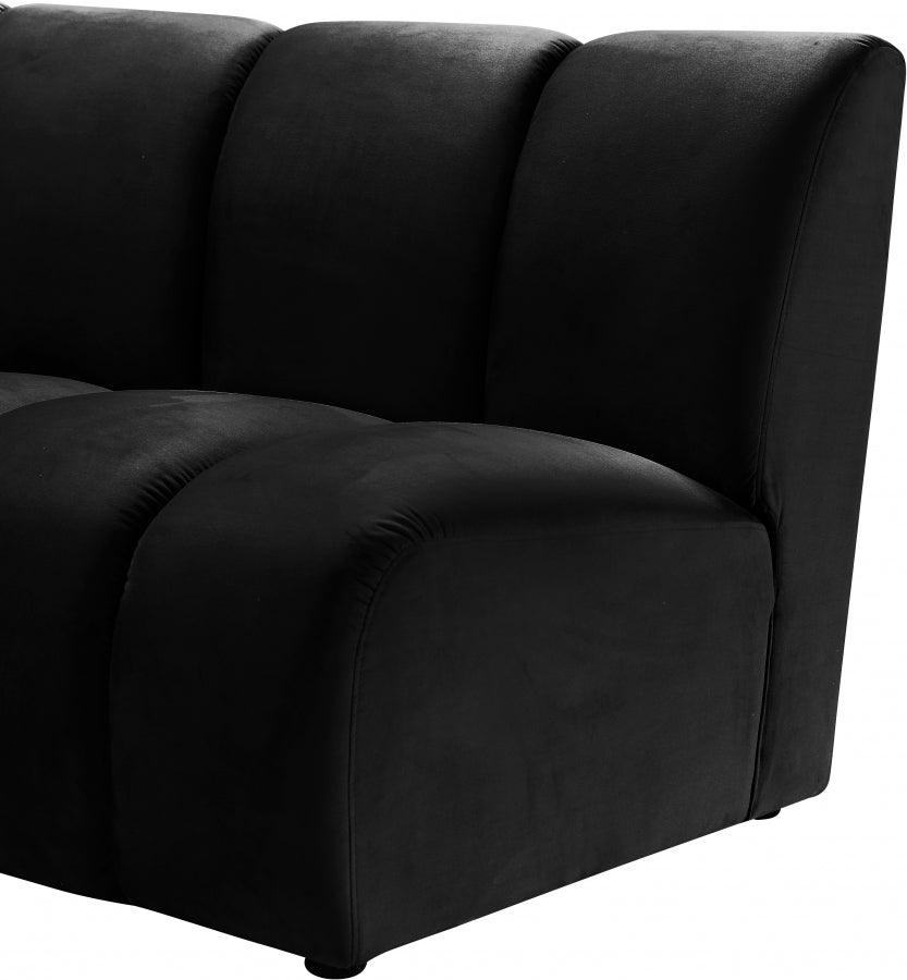 Infinity Modular Sofa In Black 2Pc - ATL FURNITURE