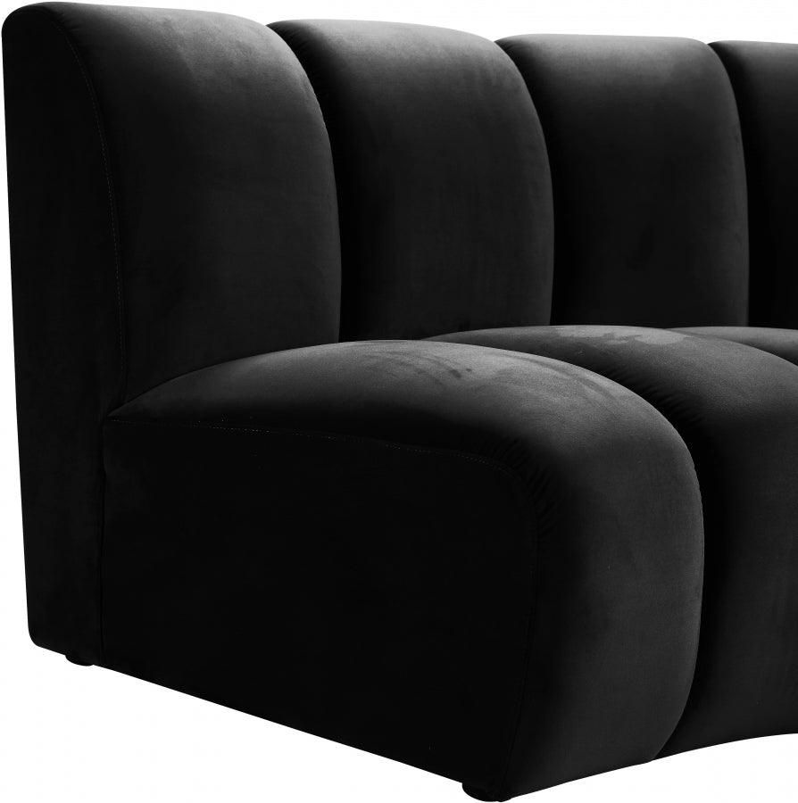 Infinity Modular 4 Piece Sectional In Black - ATL FURNITURE