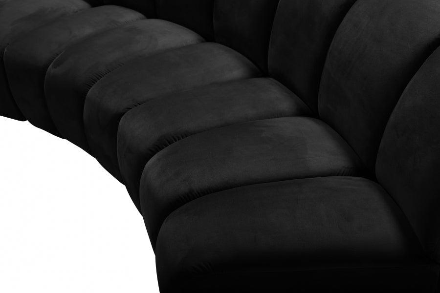 Infinity Modular 4 Piece Sectional In Black - ATL FURNITURE