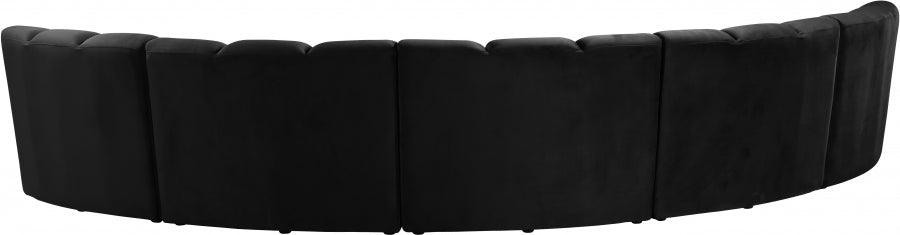 Infinity Modular 5 Piece Sectional In Black - ATL FURNITURE