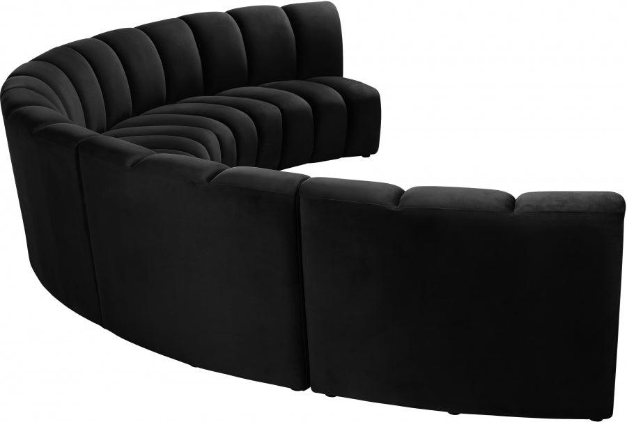 Infinity Modular 5 Piece Sectional In Black - ATL FURNITURE