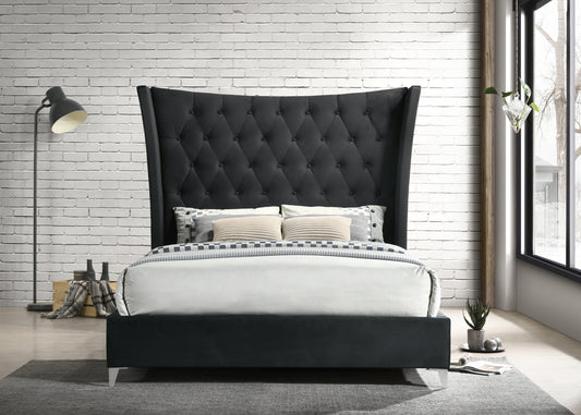 Emerald King Bed Black