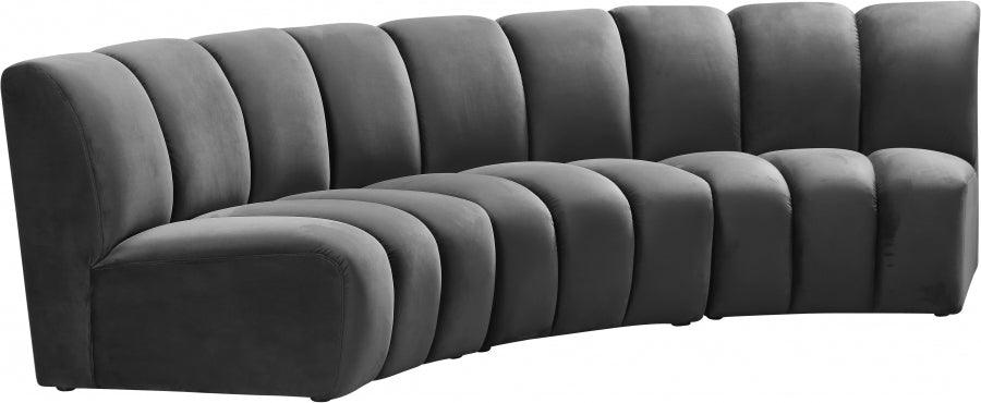 Infinity Modular Sofa In Grey 3Pc - ATL FURNITURE