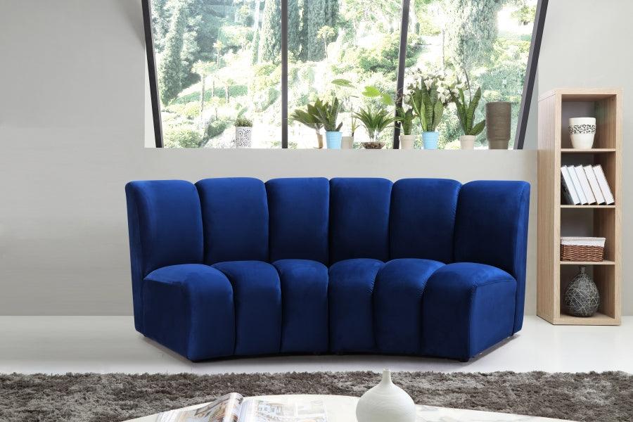 Infinity Modular Sofa In Navy 2Pc - ATL FURNITURE