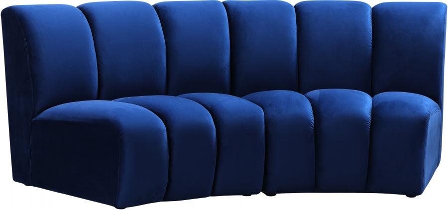 Infinity Modular Sofa In Navy 2Pc - ATL FURNITURE