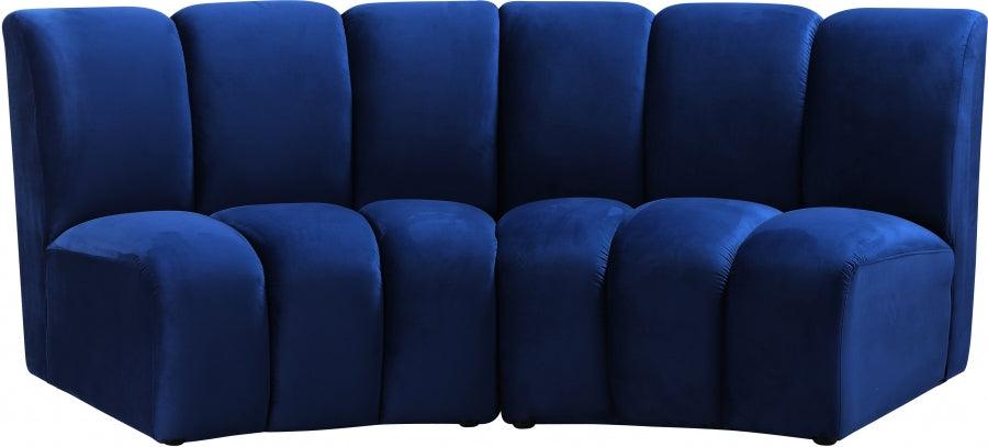 Infinity Modular Sofa In Navy 2Pc - ATL FURNITURE