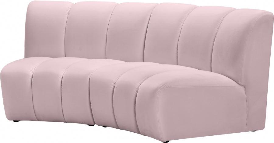 Infinity Modular Sofa In Pink 2Pc - ATL FURNITURE