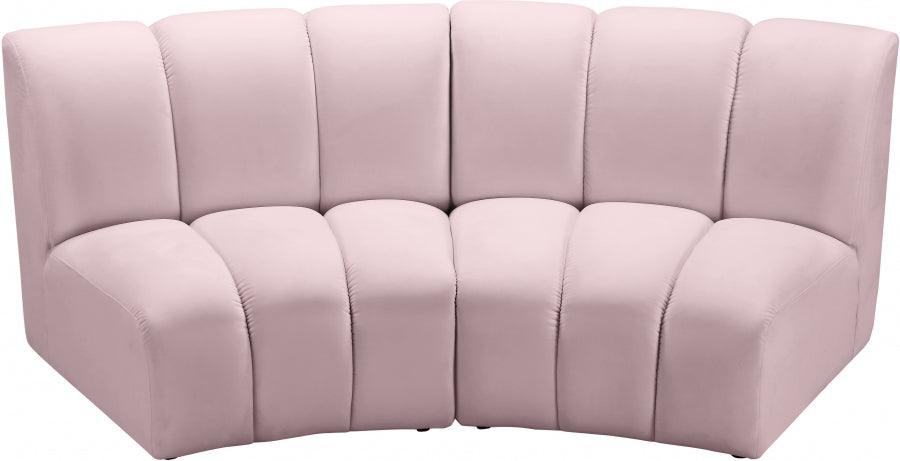 Infinity Modular Sofa In Pink 2Pc - ATL FURNITURE