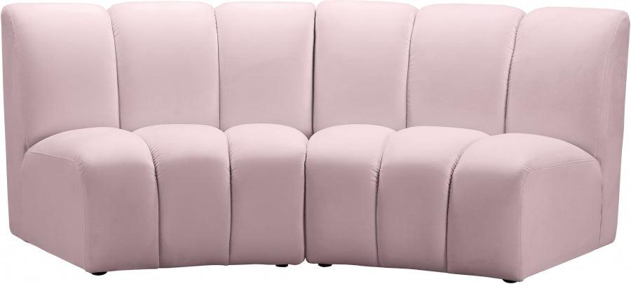 Infinity Modular Sofa In Pink 2Pc - ATL FURNITURE