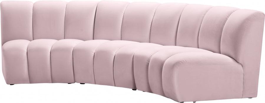 Infinity Modular Sofa In Pink 3Pc - ATL FURNITURE