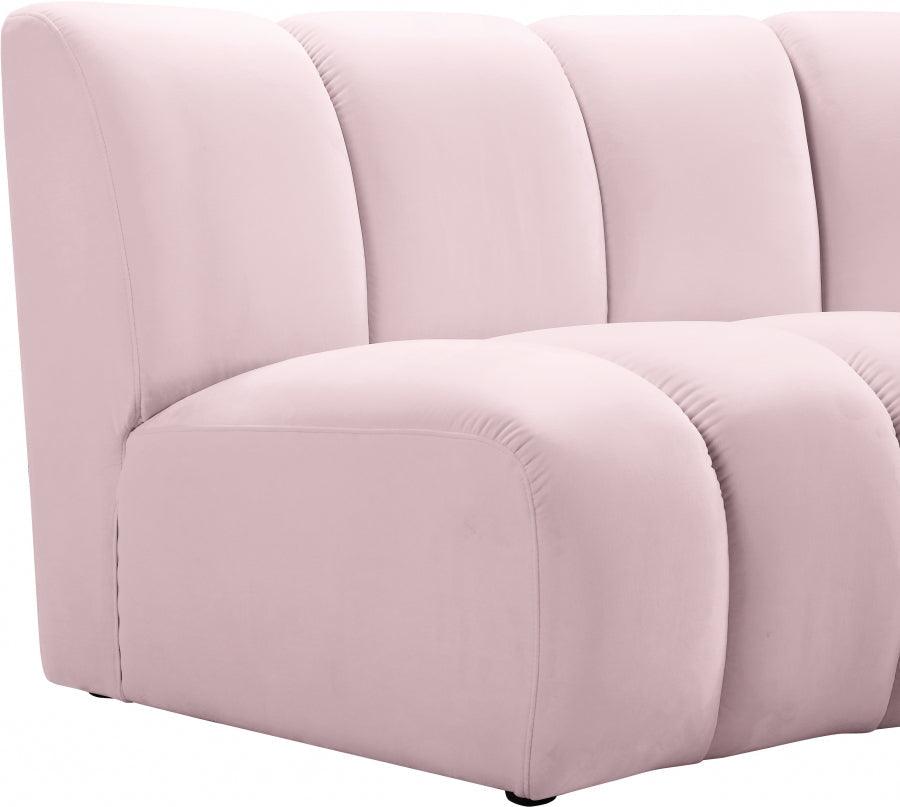 Infinity Modular Sofa In Pink 3Pc - ATL FURNITURE