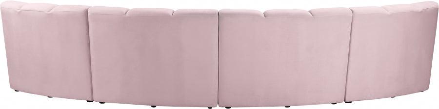 Infinity Modular 4 Piece Sectional In Pink - ATL FURNITURE