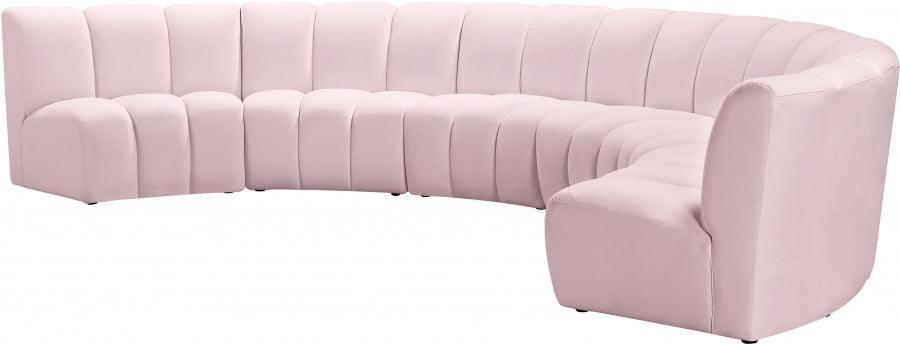 Infinity Modular 6 Piece Sectional In Pink - ATL FURNITURE