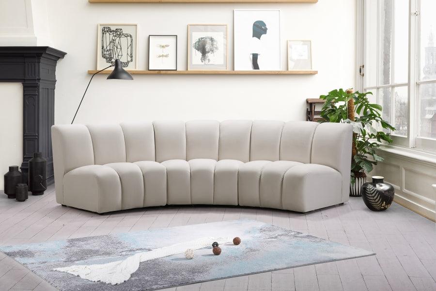 Infinity Modular Sofa In Cream 3Pc - ATL FURNITURE