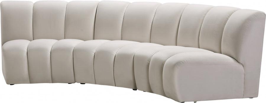 Infinity Modular Sofa In Cream 3Pc - ATL FURNITURE