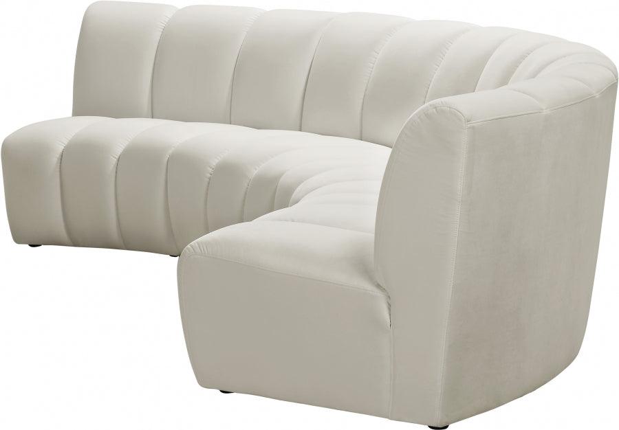 Infinity Modular Sofa In Cream 3Pc - ATL FURNITURE