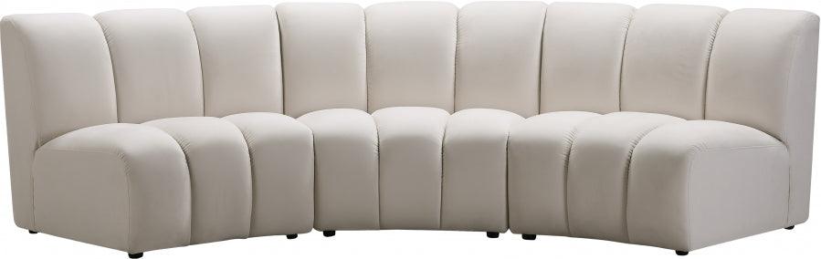 Infinity Modular Sofa In Cream 3Pc - ATL FURNITURE