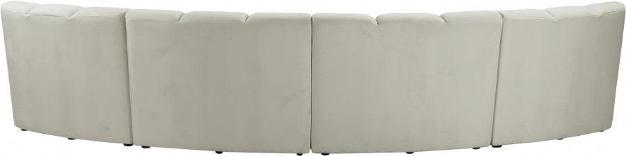 Infinity Modular 4 Piece Sectional In Cream - ATL FURNITURE