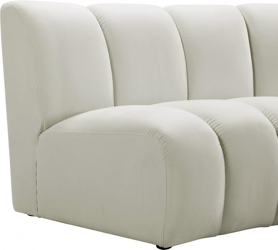 Infinity Modular 5 Piece Sectional In Cream