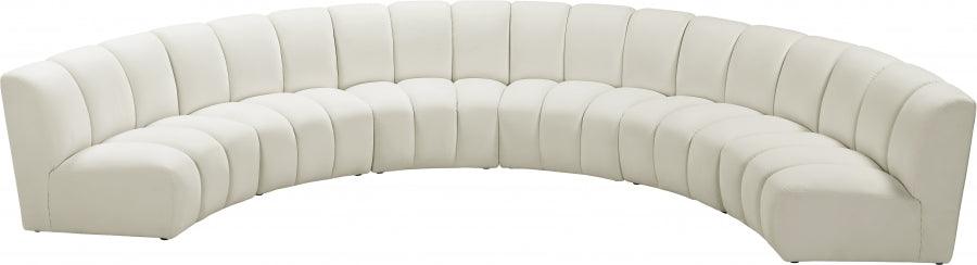 Infinity Modular 6 Piece Sectional In Cream - ATL FURNITURE