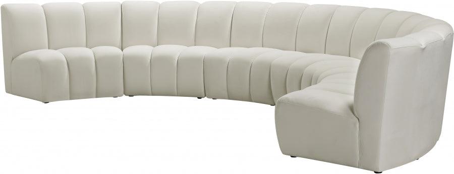 Infinity Modular 6 Piece Sectional In Cream - ATL FURNITURE