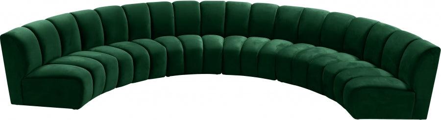 Infinity Modular 6 Piece Sectional In Green - ATL FURNITURE