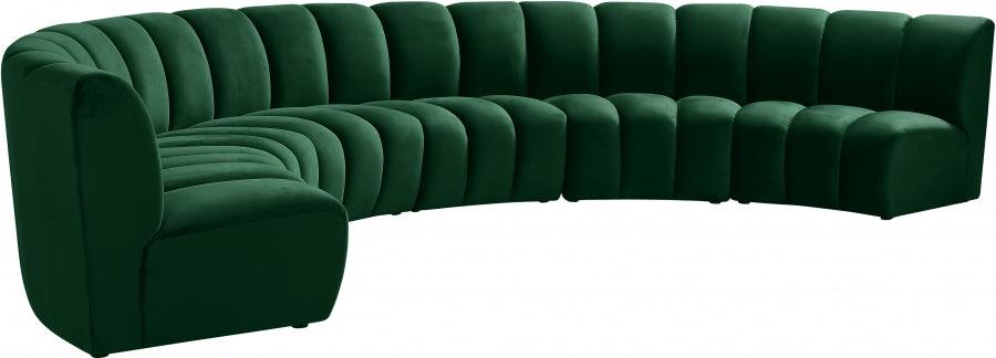 Infinity Modular 6 Piece Sectional In Green - ATL FURNITURE