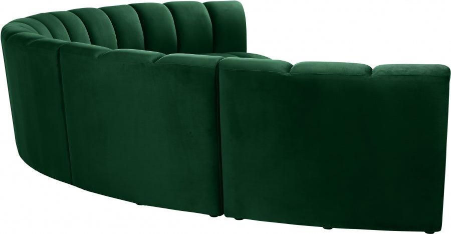 Infinity Modular 6 Piece Sectional In Green - ATL FURNITURE