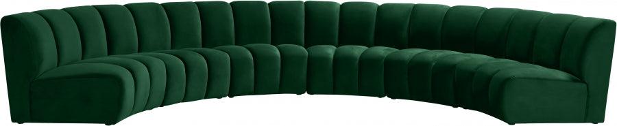 Infinity Modular 6 Piece Sectional In Green - ATL FURNITURE